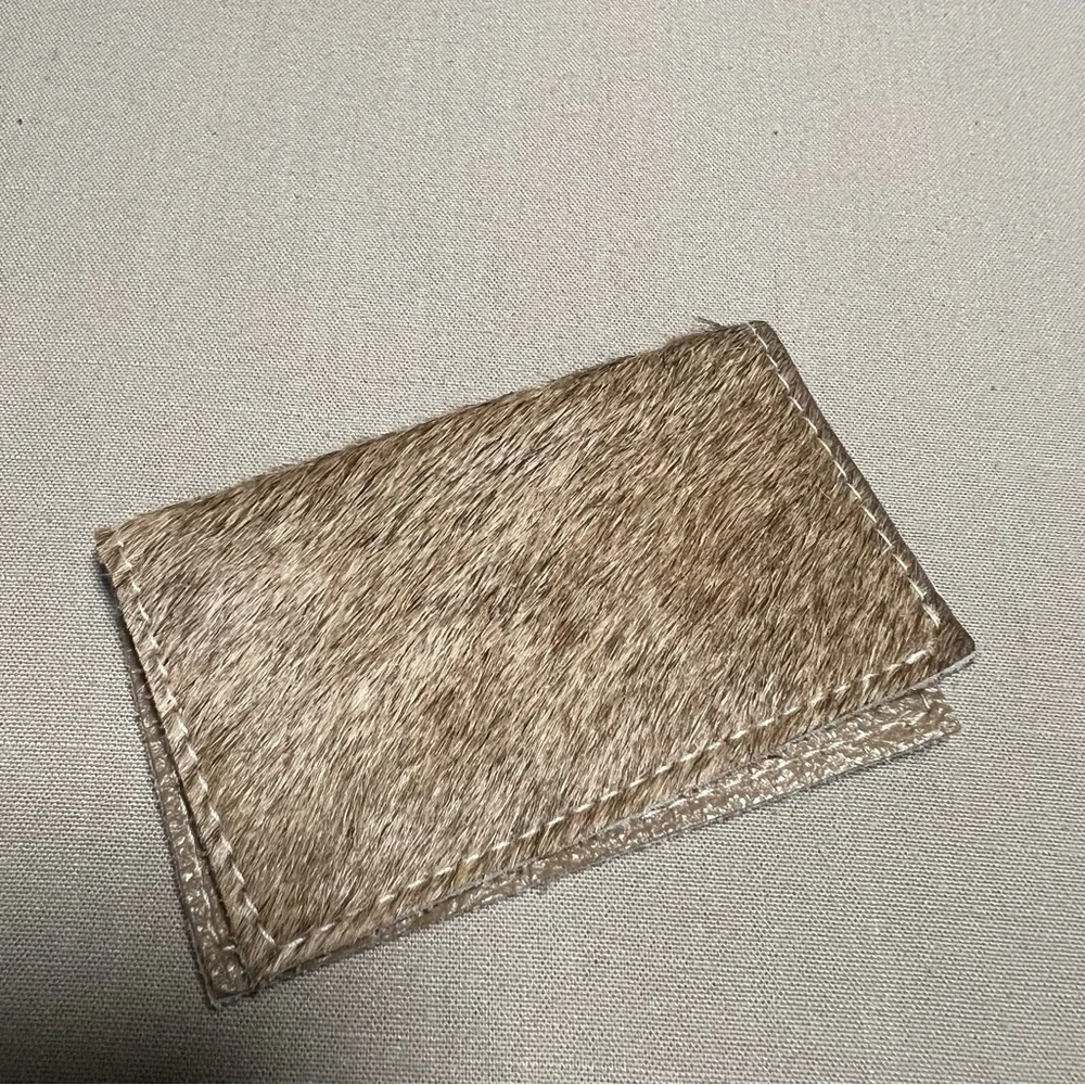 Maya Moon Handmade Recycled Leather Clutch Wallet Wristlet + Card Holder